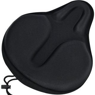 Oversize Comfort Bike Seat Outdoor or Indoor Cycling Bicycle Saddle Seat Cover for Women and Men in Road Bike Cruiser and Stationary Exercise Bike 