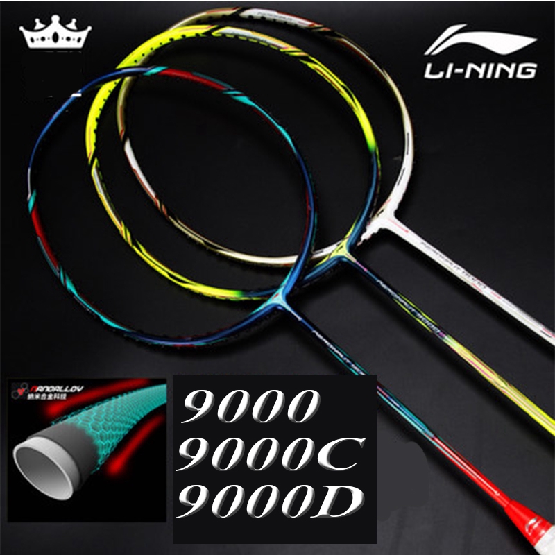 2020 New Li Ning Badminton Racket Full Carbon Racket 9000 9000c 9000d Free Bag Shopee Singapore