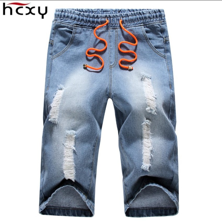 mens slim denim shorts