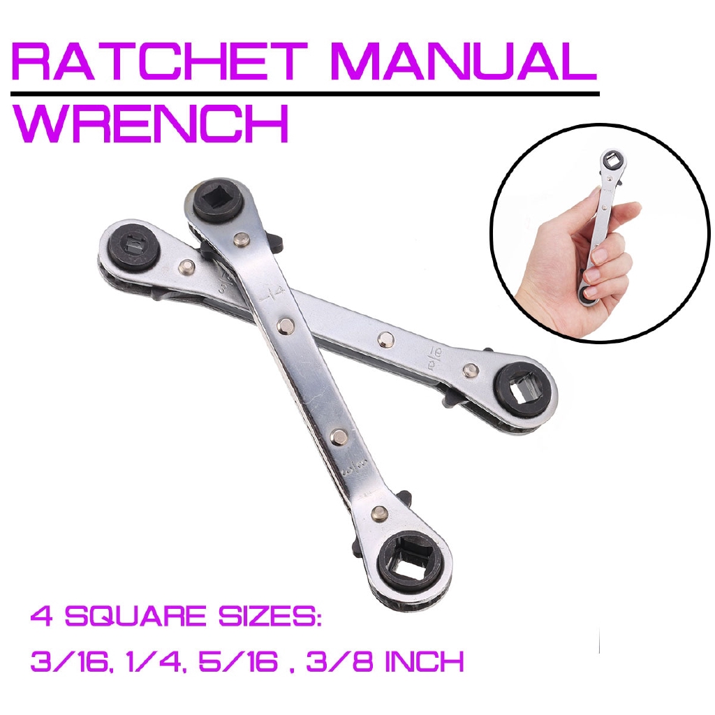 Ratchet Manual Wrench Air Conditioning Refrigeration Valve 1/4 3/8 3/16