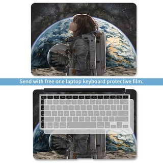 Free Keyboard Protector 2 Pcs Universal Space Laptop skin Laptop Sticker Cover for All 11/12/13/14/15/15.6/17 Inch Laptop Notebook Decal
