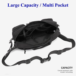 P&D Waist Bag Men Pouch Waistpack  Fashion Outdoor Chest Bags Male Water Resistant Belt Pack Crossbody Bag Large #4