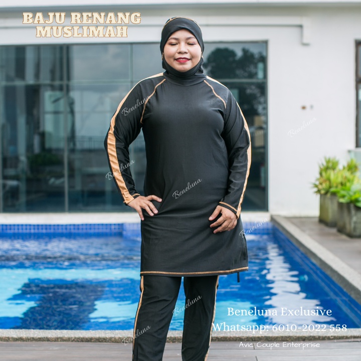 Baju Mandi Muslimah Extra Large