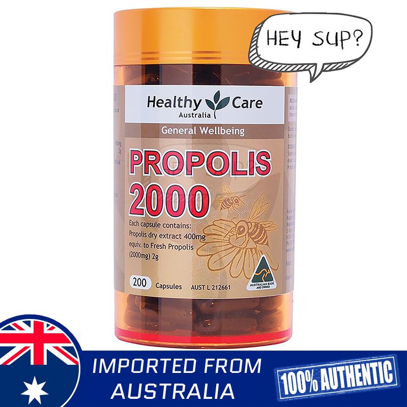 Healthycarepropolis 3800mg 200 Capsules Amazon Com Au