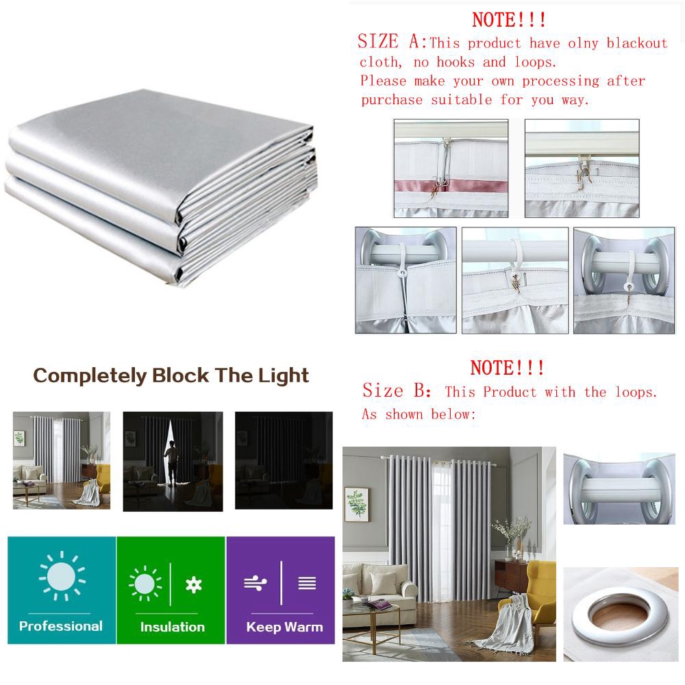 Blackout Curtains Light Blocking Washable Women Unisex Shopee