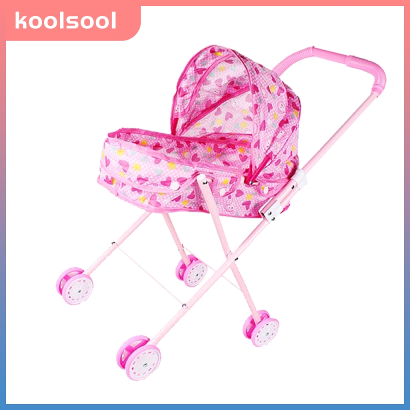 pink baby buggy