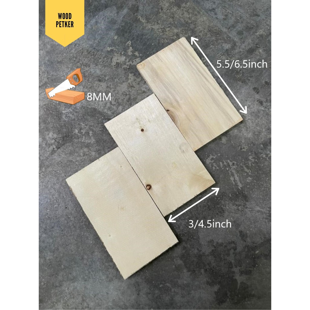 Ready Stock Plywood 8mm Thickness Kayu Pallet Papan Board Long 5 5 6 5inch Seni Papan Kayu Craft Tangan Diy Shopee Singapore