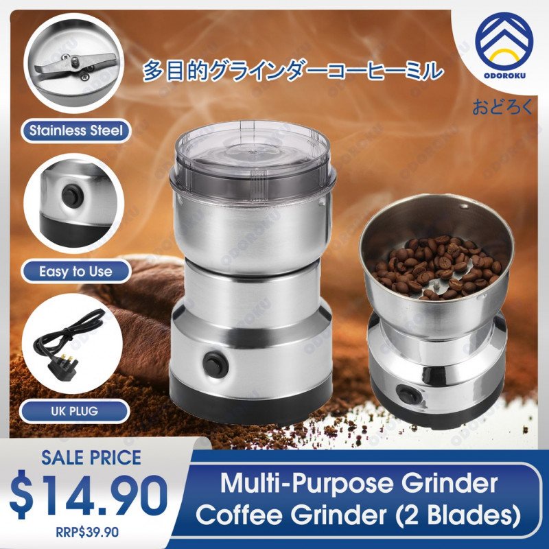 ODOROKU Coffee Maker Grinder Electric Coffee Grinder Machine Bean Nut Spice Grinder with