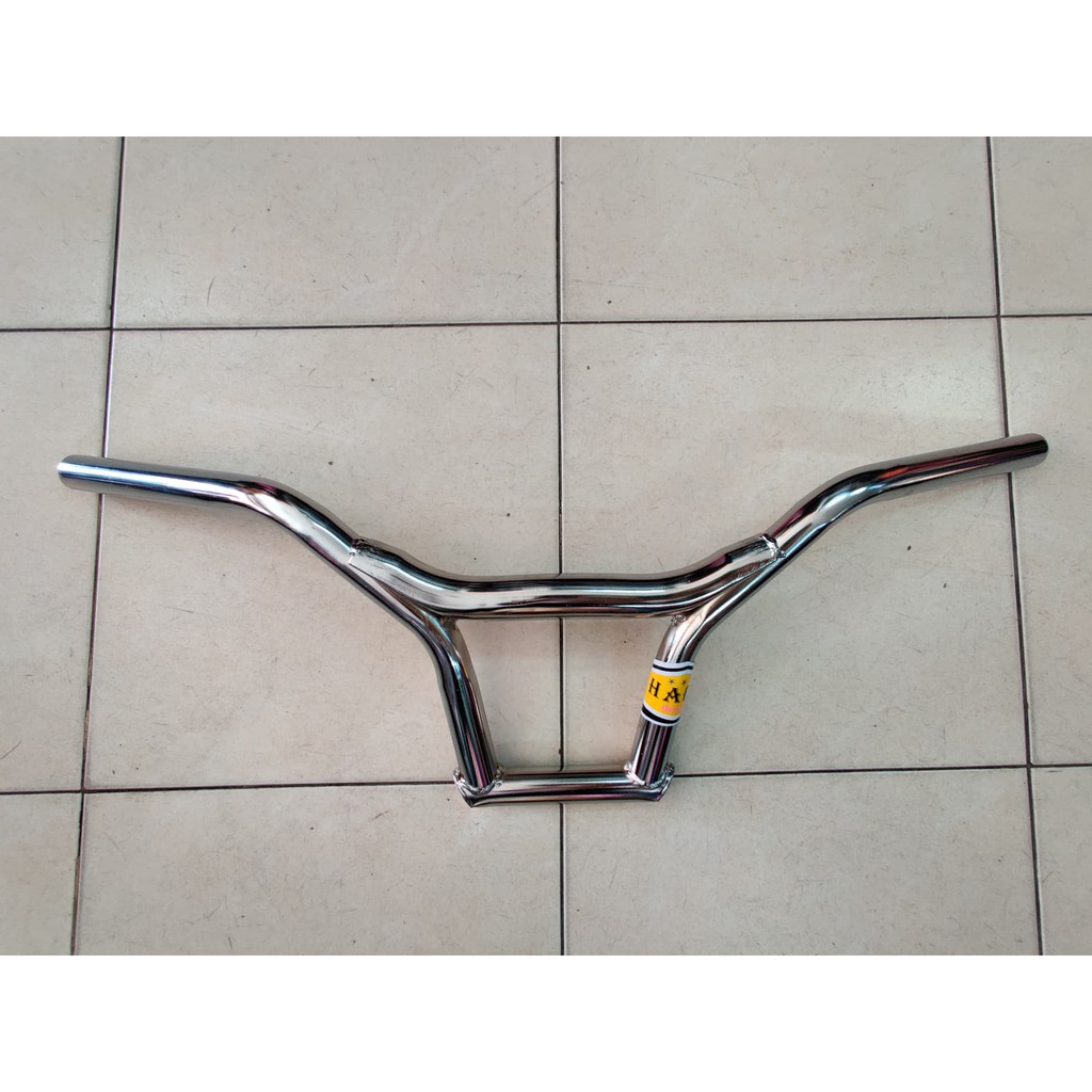 Handlebar, HARO handlebar, BMX style handlebar, chrome plated steel