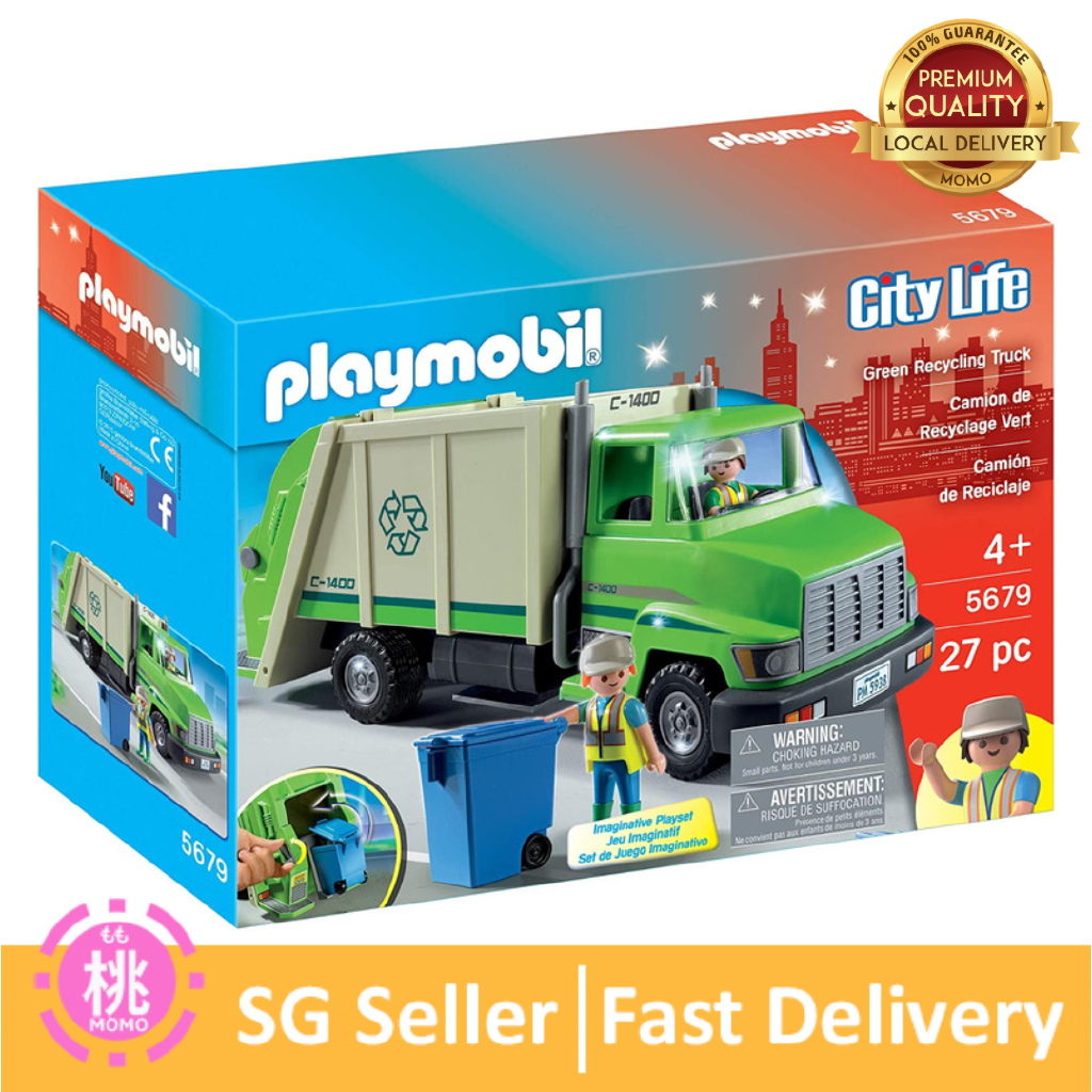 playmobil recycling truck