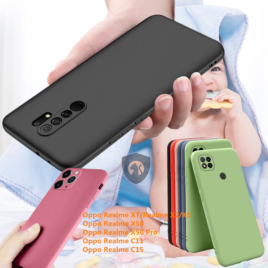 Oppo Realme Xt Realme X2 K5 Realme X50 Realme X50 Pro Realme C11 Realme C15 Liquid Silicone Mobile Phone Case Back Shell Soft Shell Shopee Singapore