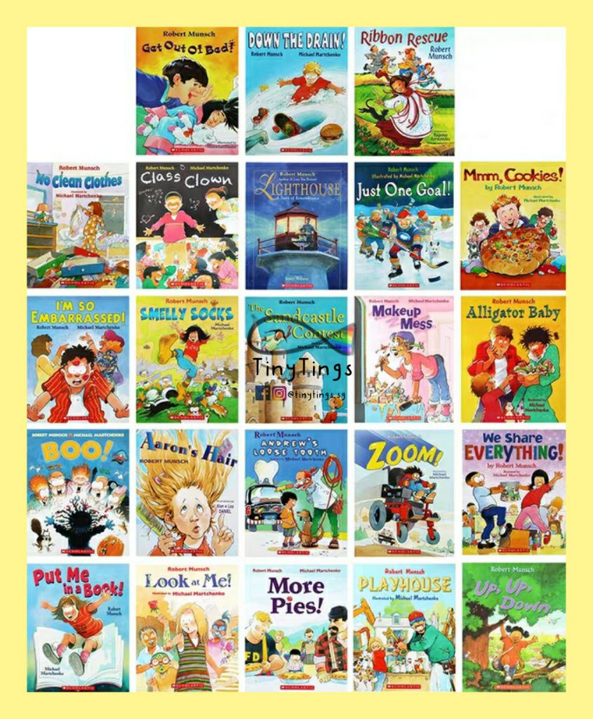 Robert Munsch Books Collection For Children 23 Books Alligator Baby Etc Shopee Singapore