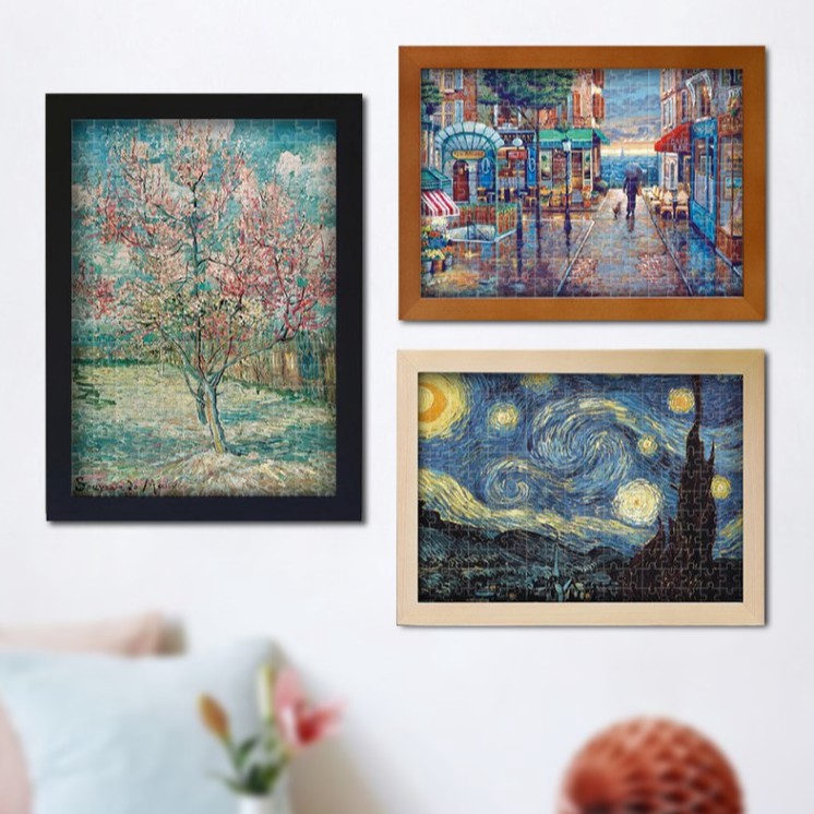 Classic Puzzle 6000 Pieces Adult Puzzle Wooden Puzzle 3D Puzzle Oil Painting Tree Home Decoration Educational Toy Gift