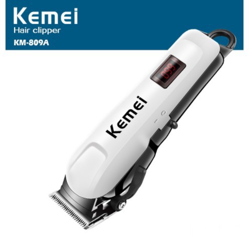 Kemei Rechargeable Electric Haircut Machine Professional LCD Display Hair  Clipper Cordless Electric Hair Trimmer KM-809A | Shopee Singapore