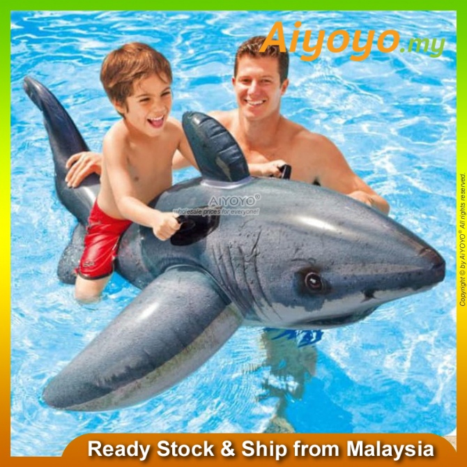 realistic shark pool toy