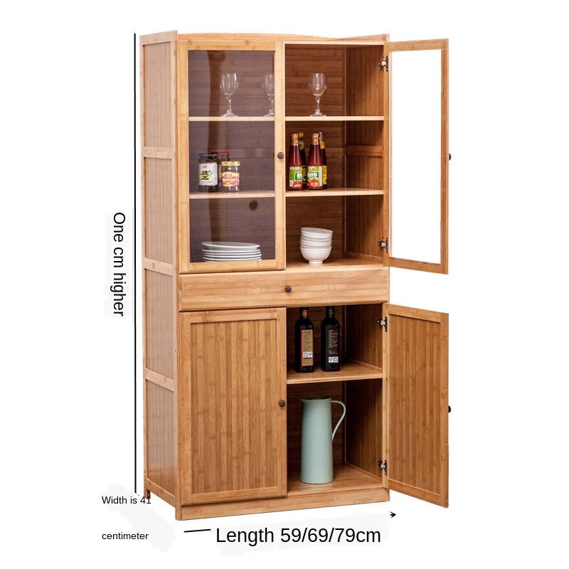 Kitchen Storage Cabinet Yarn Breathable Cupboard Side Cabinet Home Locker Wine Cabinet Floor Multi Storey Balcony Cabinet Shopee Singapore