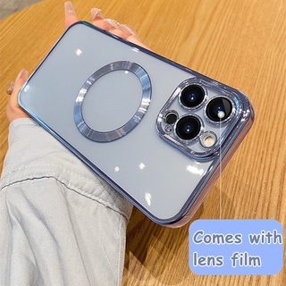 【High Quality】 For Iphone 14/13/12/11 ProMax 8 PLUS X XS MAX XR 7 6sPLUS mini Luxury Gold Plating Phone Case Transparent Soft Silicone Case to Protect Camera