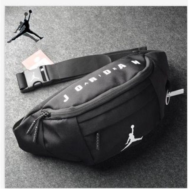 nike air jordan white waist bag