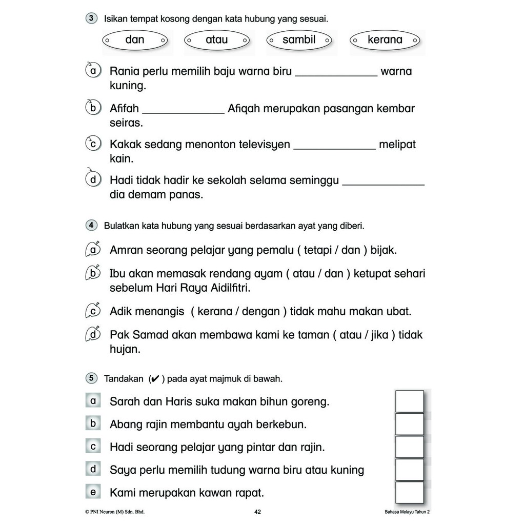 Kata Majmuk Tahun 2 Latihan Dan Jawapan  malaykiews