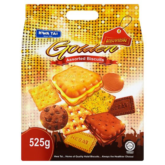 Hwa Tai Anniversary Edition Golden Assorted Biscuits 525g Shopee Singapore