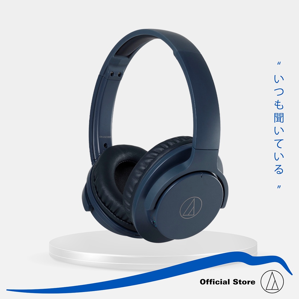 AudioTechnica ATHANC500BT Active Noise Cancelling OverEar Headphones