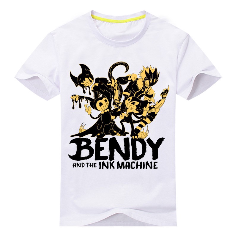 Ready Stock Kids Costume Tees Boys Girls Bendy And The Ink Machine Cosplay Keep Smile Clothes Tshirt Short Sleeve T Shirt Tee Tops Shopee Singapore - ready stockkids boys roblox character head video game
