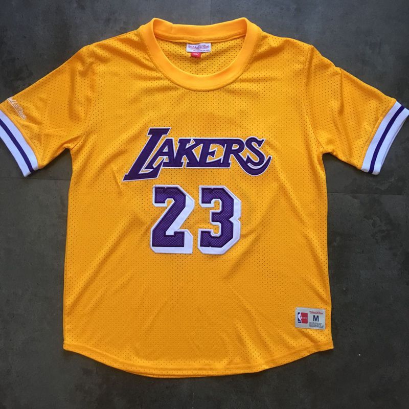 lebron james lakers jersey mitchell and ness