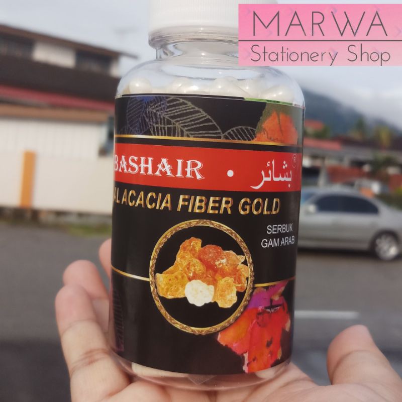 Shop Malaysia 200 Kapsul Acacia Gum Gold Arabic Gum Al Manna Gam Arab Bashair 001 Shopee Singapore
