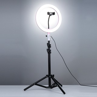 shopee 26cm led ring light 1m tripod