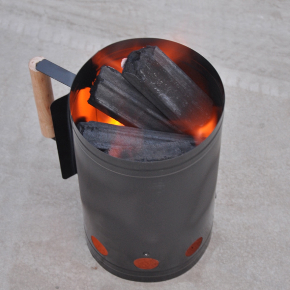 charcoal grill with gas starter