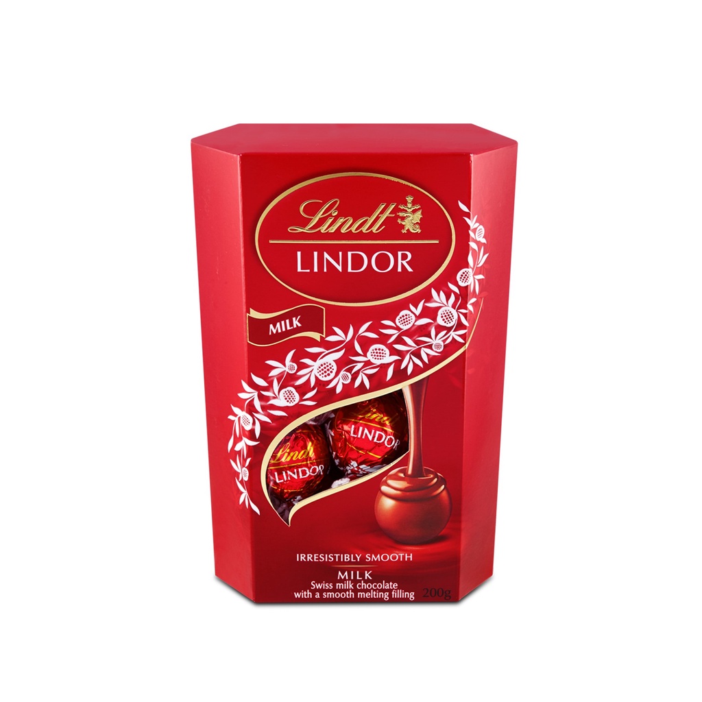Lindt Lindor Cornet Milk Chocolate 200g Switzerland Shopee Singapore 3291