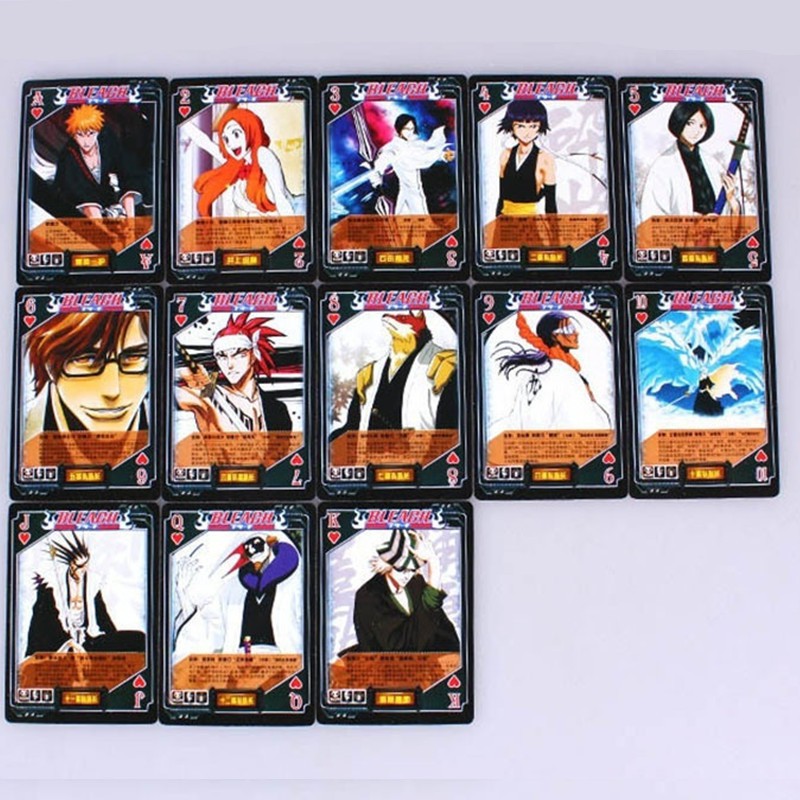 Anime Bleach Poker Cards Kurosaki Ichigo Playing Cards 1 Set 54 Pcs With Box Playing Cards Games
