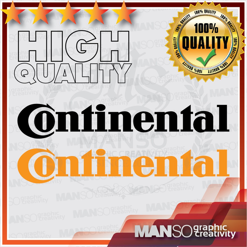 Malaysia] Continental ORIGINAL Motorsport Performance tyre LOGO Tayar Sticker Shopee