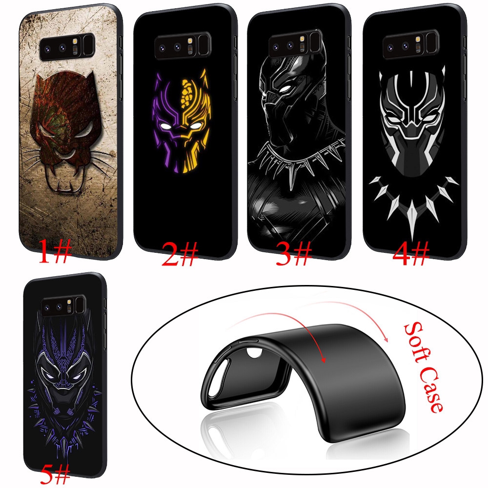 94YX Marvel Black  Panther  Silicone Soft Cover Samsung 