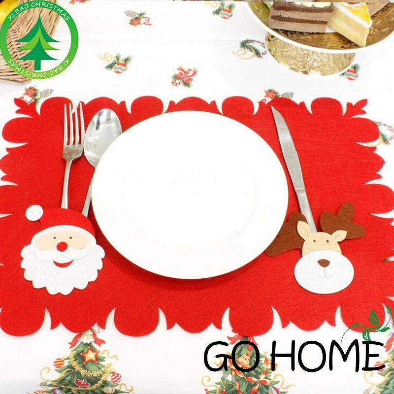 G H Xmas Table Decor Holder Christmas Santa Table Place Mats