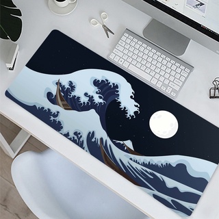 Mouse Pads Large with Stitched Edge Desk Mat Keyboard Pad Non Slip Base Multi Purpose Desk Pad-Mountain Forest Extended XXL Mouse Pad Large 31.5x11.8 in w/ Design Large Mouse Pad for Desk+Coaster 