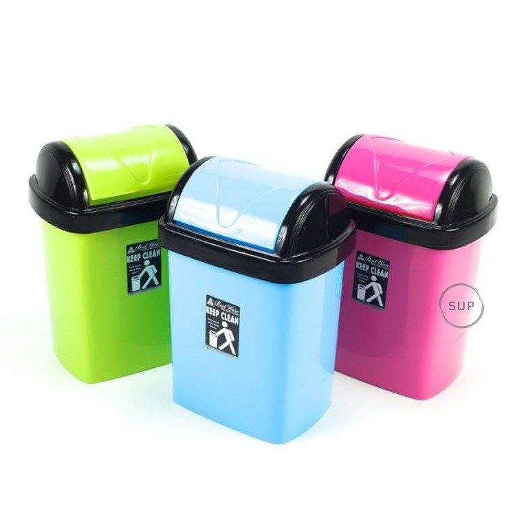 Shop Malaysia Dustbin With Flip Cover 12l Swing Dustbin Flip Top Bin Tong Sampah Bin Random Colour Shopee Singapore