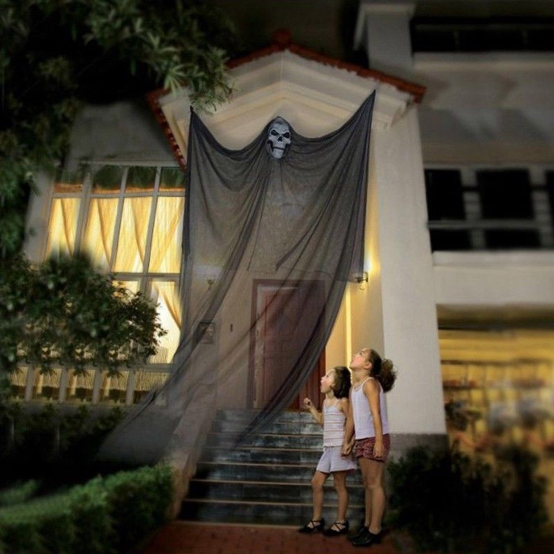 Halloween Decoration Hanging Ghost Scary Witch Curtain For Outdoor