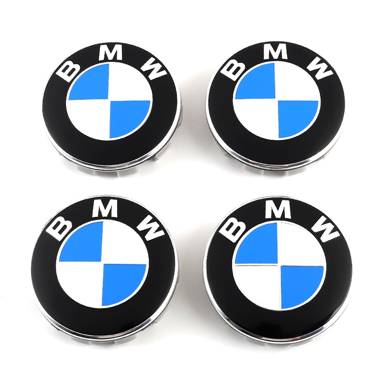 BMW Wheel Center Caps Set of 4 Emblem, 68mm BMW Rim Center Hub Caps for ...