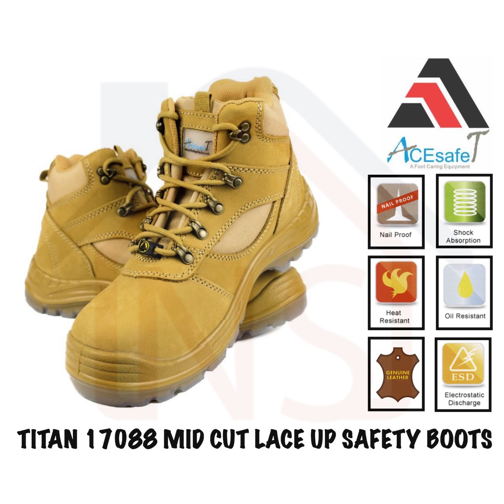 Genuine Suede Steel Toe Oil Resistant Men Work Safety Boots In Different Colors