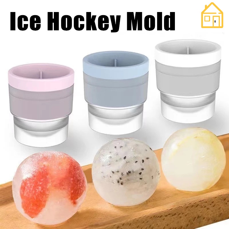 Stackable Circular Ice Hockey Mold / Large Spherical Ice Cube Mould ...