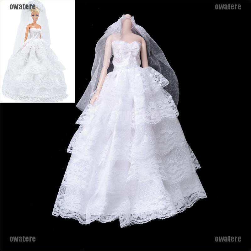 barbie doll in wedding dress