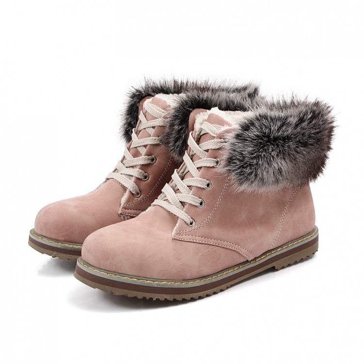 fur lined lace up boots womens