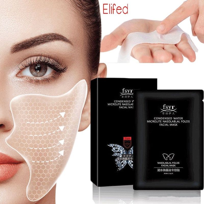 5 pcs Face Care Mask Frown Line Removal Gel Patch Nasolabial Fold ...