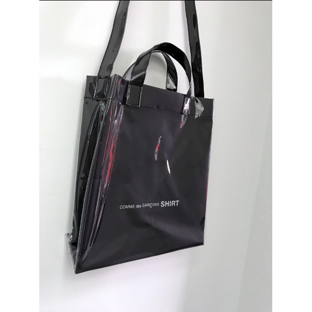 cdg tote bag black