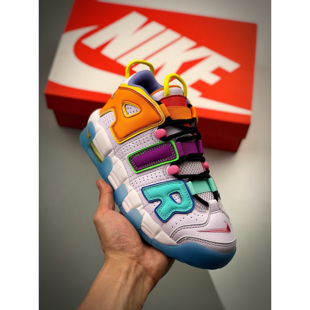 Recogiendo hojas Inútil Intento Nike Air More Uptempo Pippen Mandarin Duck Men's and Women's Contrasting  Color Stitching Fashion Sneakers | Shopee Singapore
