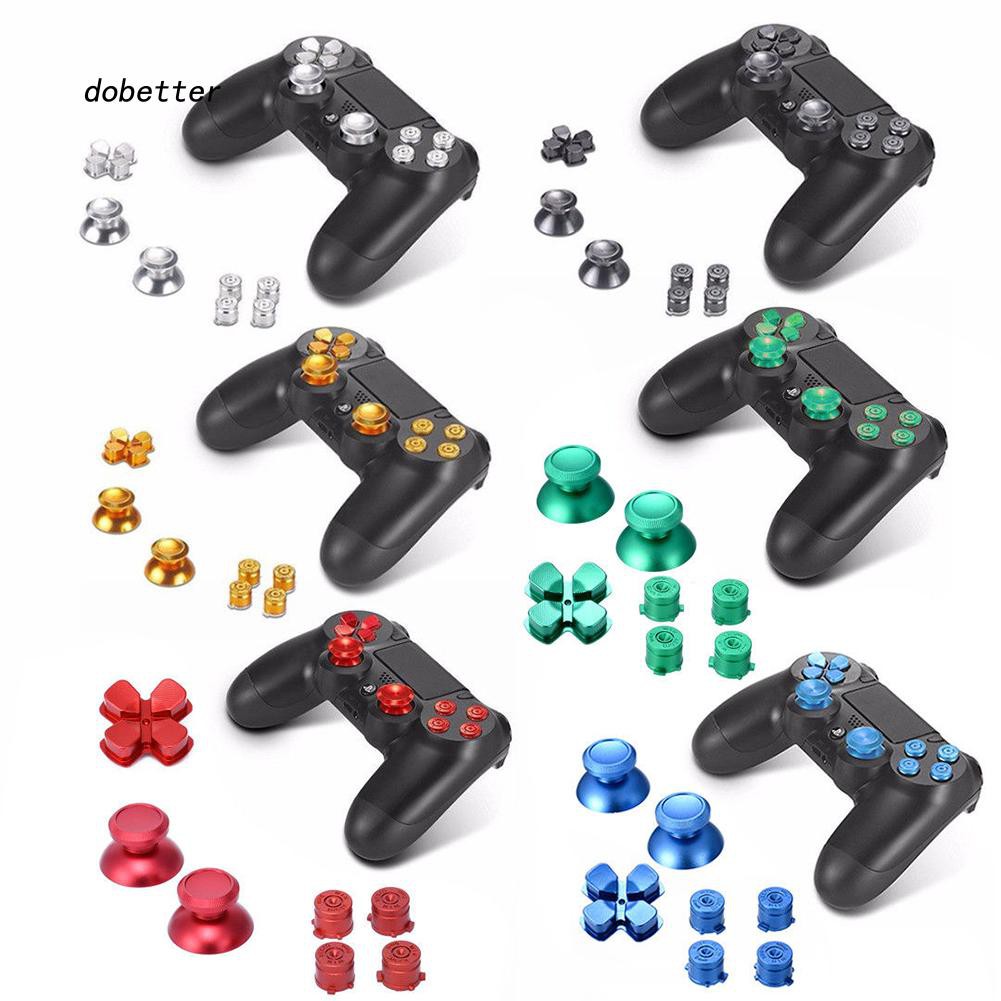 Dobt 7pcs Set Replacement Abxy Buttons Thumbsticks D Pad Kits For Ps4 Controller Shopee Singapore