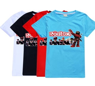 2020 Summer New Boy Roblox Printing T Shirts Clothing Baby Girl Short Sleeve Cartoon Tees Tops Kids T Shirt Clothes Shopee Singapore - roblox nasal t shirt yapma