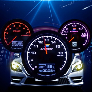 Greddy Racing Gauge 7 Color in 1 Multi D/A LCD Digital Display Meter Turbo Boost