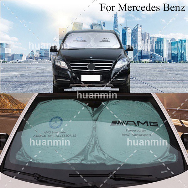 Mercedes Benz Car Windshield Sun Shade Window Sunshade Anti-UV Rays Sun ...